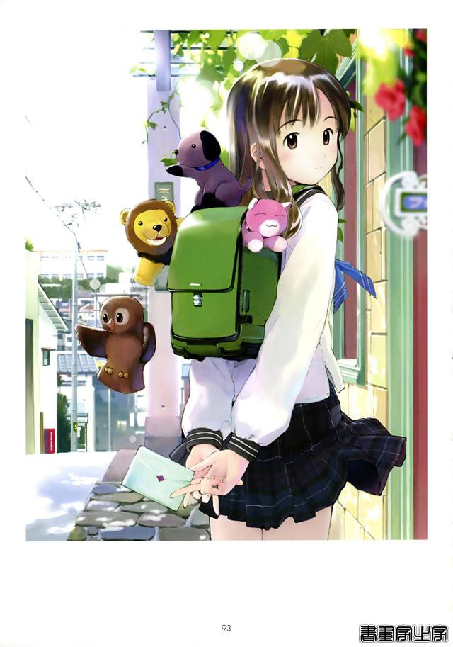 有点邻家妹妹感觉的日系清新风格插画，非常清新舒服有阳光的画集-55.jpg