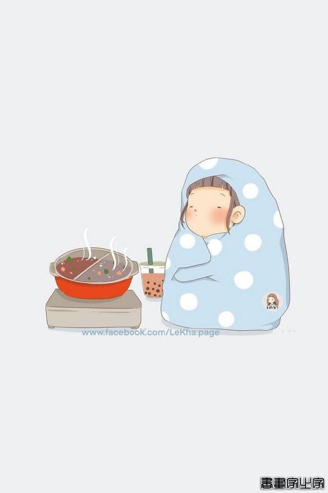 一组插画完美还原假期生活的你，超级可爱-8.jpg