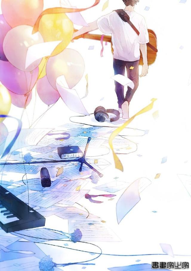 治愈系插画，蓝色系风格，ゆりぼう作品-4.jpg