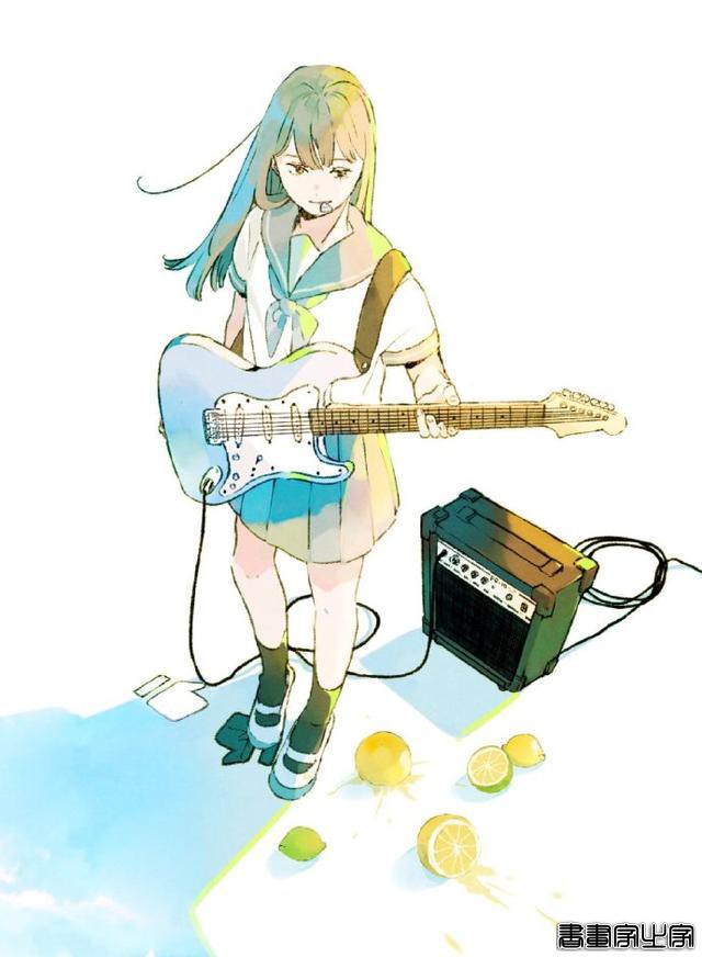 治愈系插画，蓝色系风格，ゆりぼう作品-9.jpg