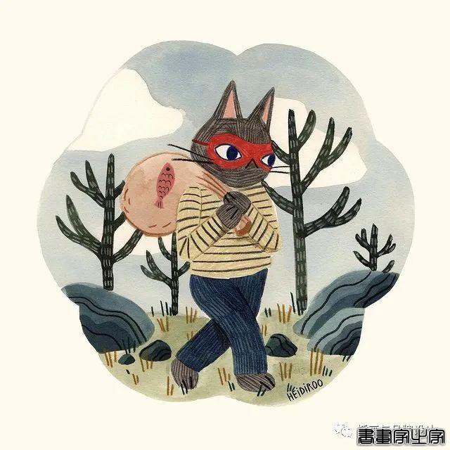 手绘丨超可爱？超治愈？丰富的色彩和与众不同的场景，带你走进爱猫插画师的有趣世界-9.jpg