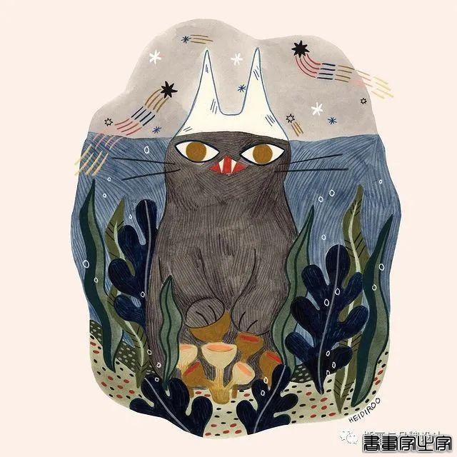 手绘丨超可爱？超治愈？丰富的色彩和与众不同的场景，带你走进爱猫插画师的有趣世界-13.jpg