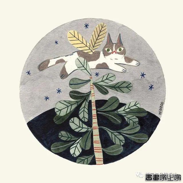 手绘丨超可爱？超治愈？丰富的色彩和与众不同的场景，带你走进爱猫插画师的有趣世界-15.jpg
