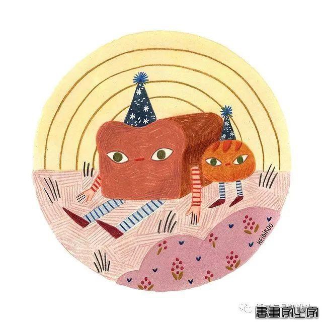 手绘丨超可爱？超治愈？丰富的色彩和与众不同的场景，带你走进爱猫插画师的有趣世界-22.jpg