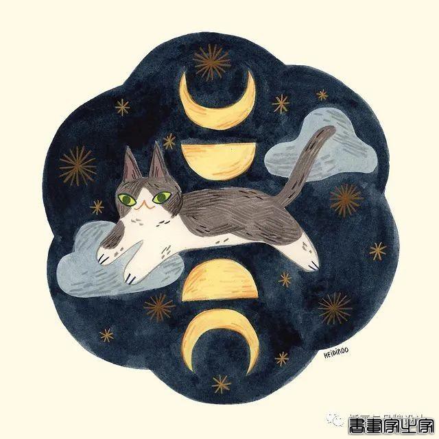 手绘丨超可爱？超治愈？丰富的色彩和与众不同的场景，带你走进爱猫插画师的有趣世界-23.jpg