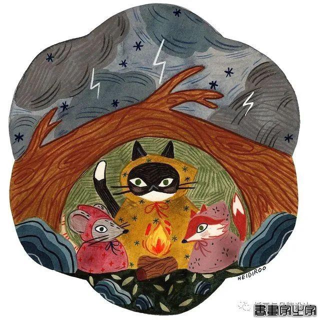 手绘丨超可爱？超治愈？丰富的色彩和与众不同的场景，带你走进爱猫插画师的有趣世界-31.jpg