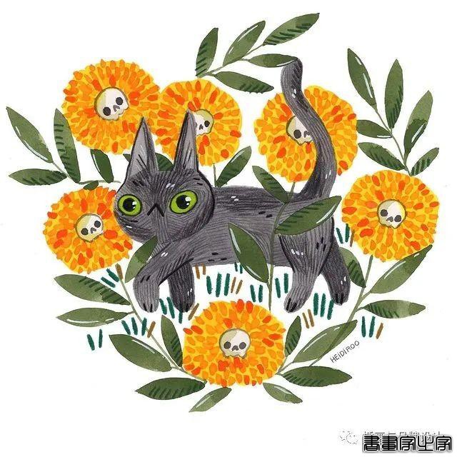 手绘丨超可爱？超治愈？丰富的色彩和与众不同的场景，带你走进爱猫插画师的有趣世界-69.jpg