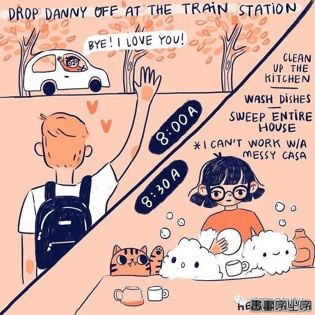 手绘丨超可爱？超治愈？丰富的色彩和与众不同的场景，带你走进爱猫插画师的有趣世界-74.jpg