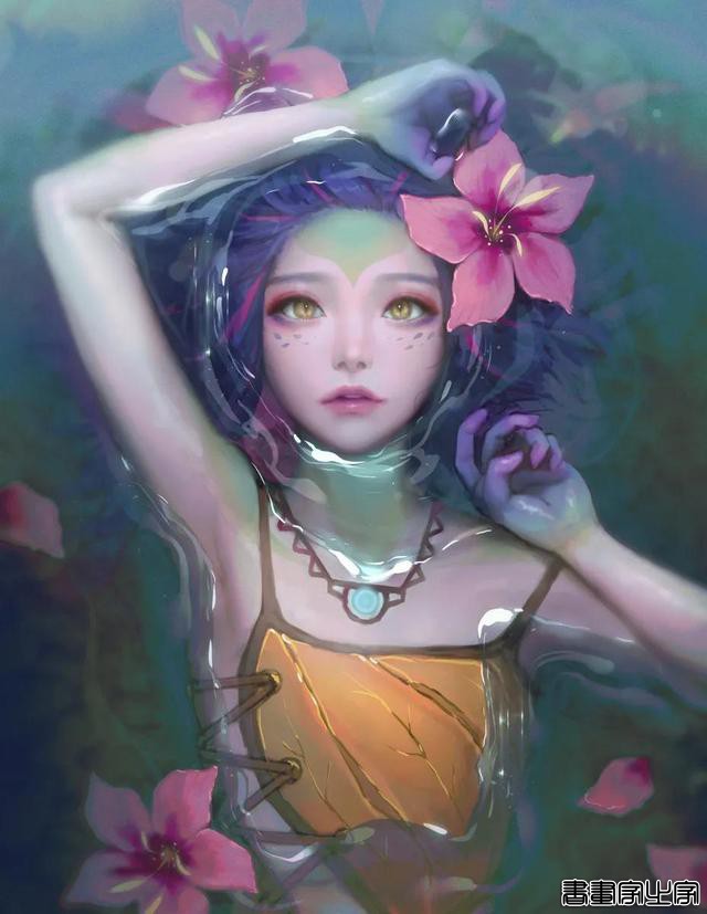 厚涂美女插画作品-6.jpg