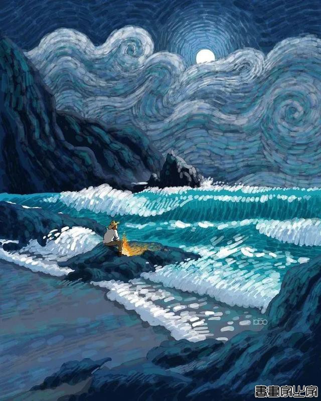 太美了！插画师创作的“梵高系列”画作-10.jpg
