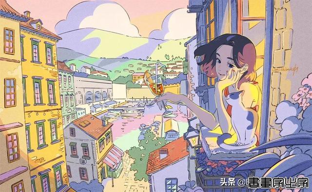 插画欣赏：分享一组日本画师海岛千本的插画作品，一起感受艺术吧-15.jpg