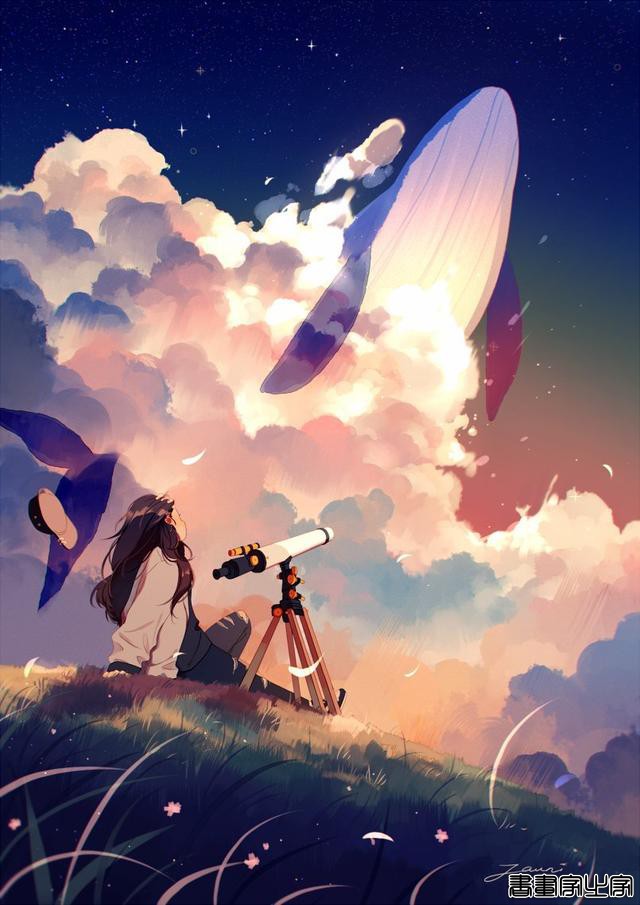一组粉色梦幻插画分享-6.jpg