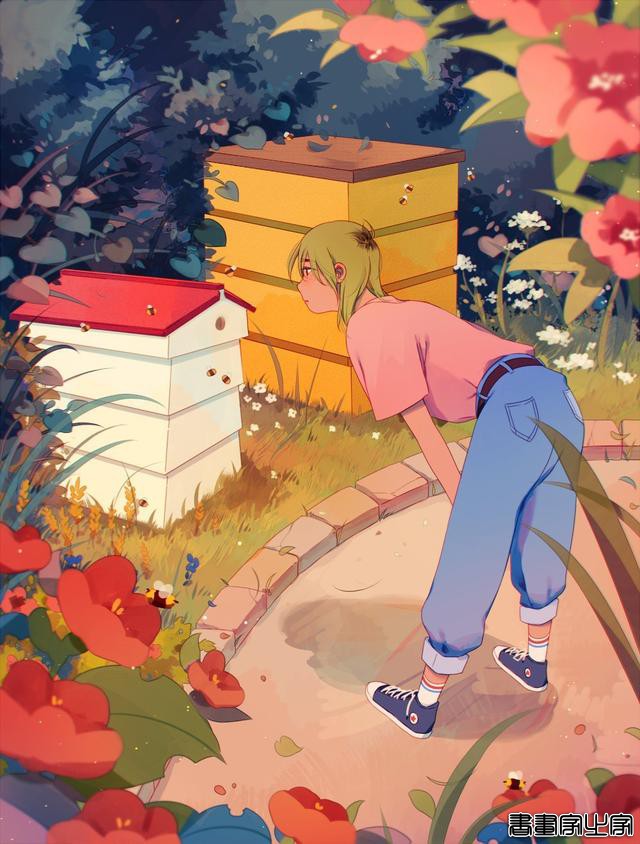 一组粉色梦幻插画分享-8.jpg