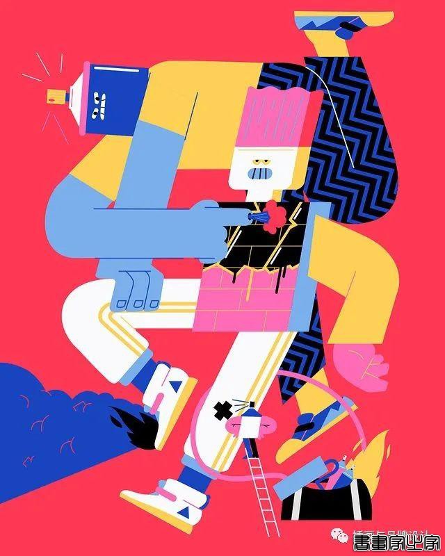 插画丨搞怪有趣的插画，可可爱爱的小元素，明艳丰富的色彩充满了欢快感-11.jpg