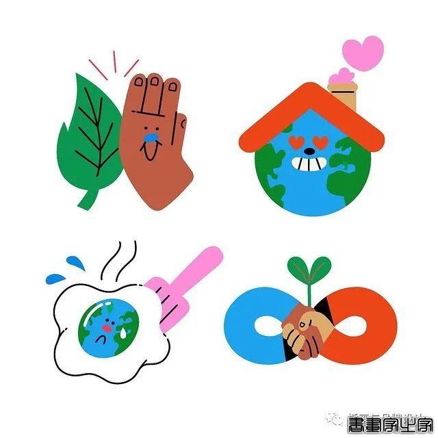 插画丨搞怪有趣的插画，可可爱爱的小元素，明艳丰富的色彩充满了欢快感-54.jpg