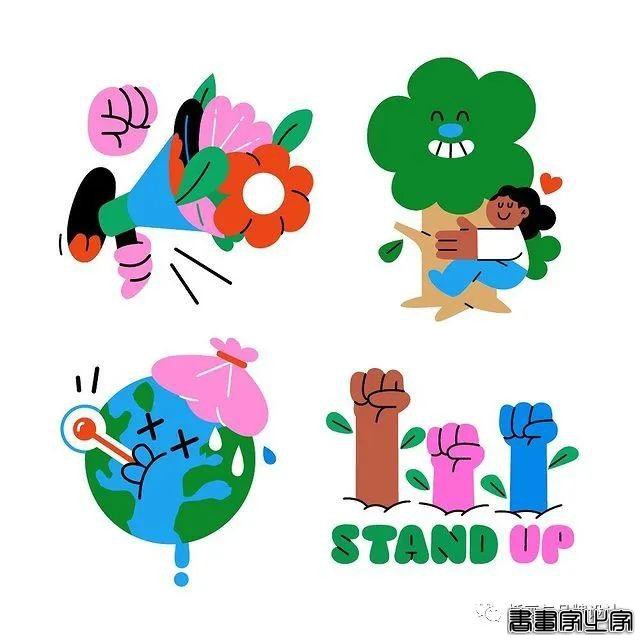 插画丨搞怪有趣的插画，可可爱爱的小元素，明艳丰富的色彩充满了欢快感-58.jpg