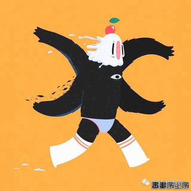 插画丨搞怪有趣的插画，可可爱爱的小元素，明艳丰富的色彩充满了欢快感-59.jpg