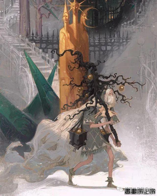 插画丨超现实主义魔幻作品，奇异怪相的角色设计，超现实的场景刻画太震撼了-7.jpg