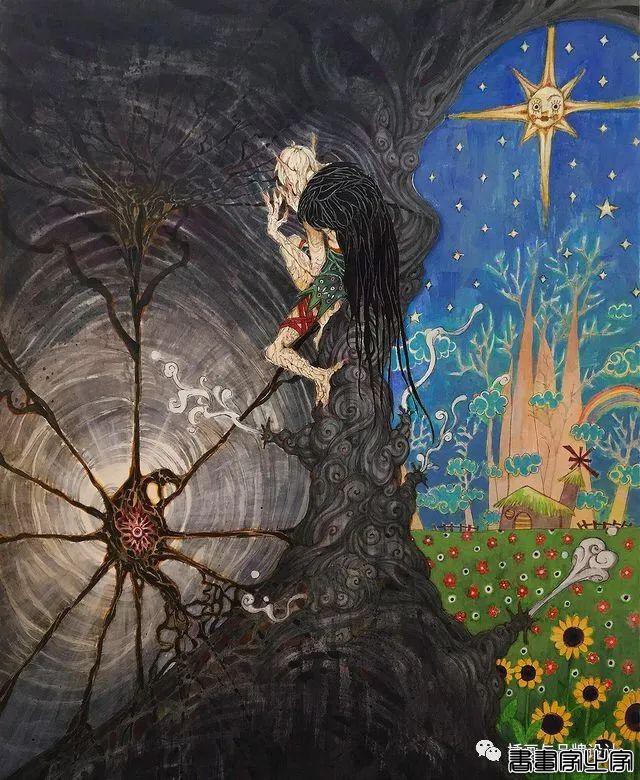 插画丨超现实主义魔幻作品，奇异怪相的角色设计，超现实的场景刻画太震撼了-10.jpg