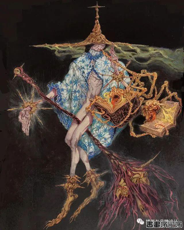 插画丨超现实主义魔幻作品，奇异怪相的角色设计，超现实的场景刻画太震撼了-14.jpg