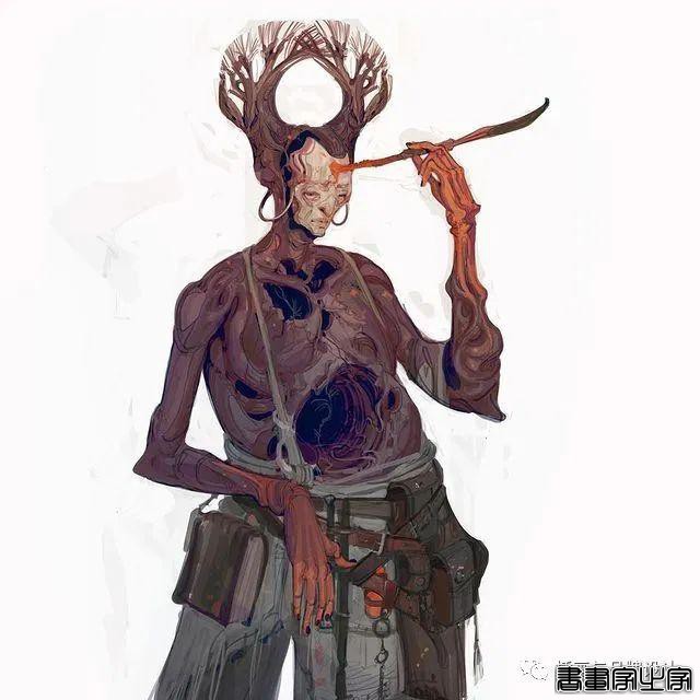 插画丨超现实主义魔幻作品，奇异怪相的角色设计，超现实的场景刻画太震撼了-35.jpg