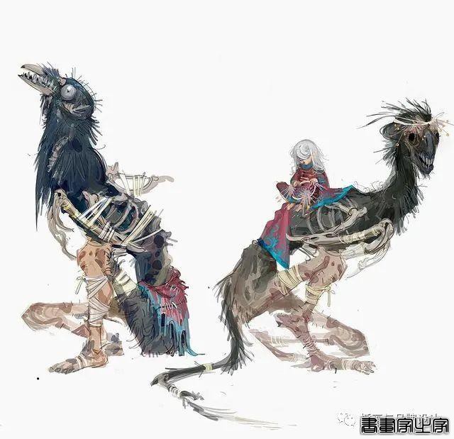插画丨超现实主义魔幻作品，奇异怪相的角色设计，超现实的场景刻画太震撼了-36.jpg