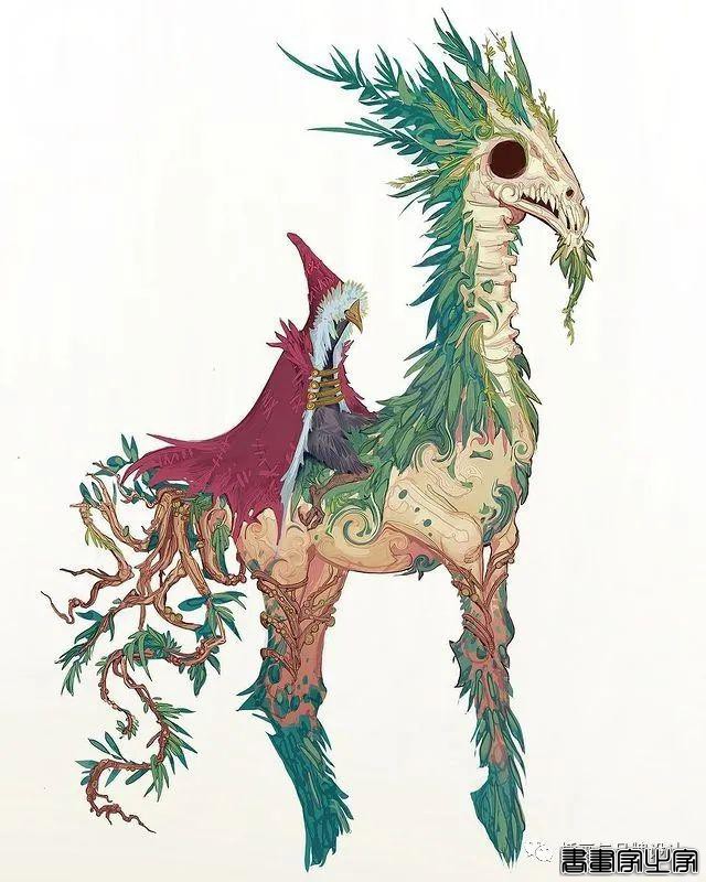 插画丨超现实主义魔幻作品，奇异怪相的角色设计，超现实的场景刻画太震撼了-39.jpg