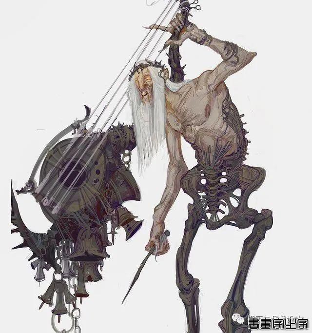 插画丨超现实主义魔幻作品，奇异怪相的角色设计，超现实的场景刻画太震撼了-45.jpg
