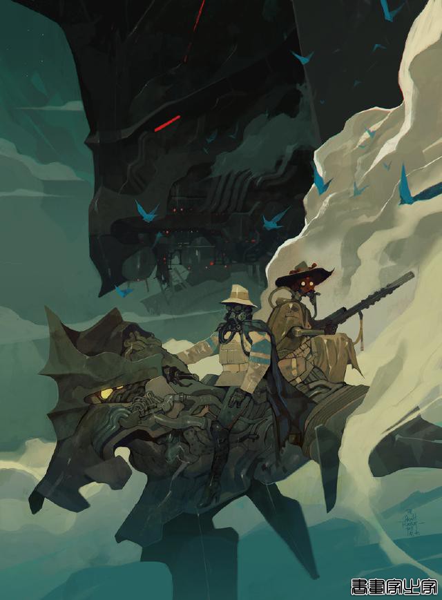 魔幻与机械的结合，酷炫幻想朋克插画，JAKUB REBELKA作品-4.jpg