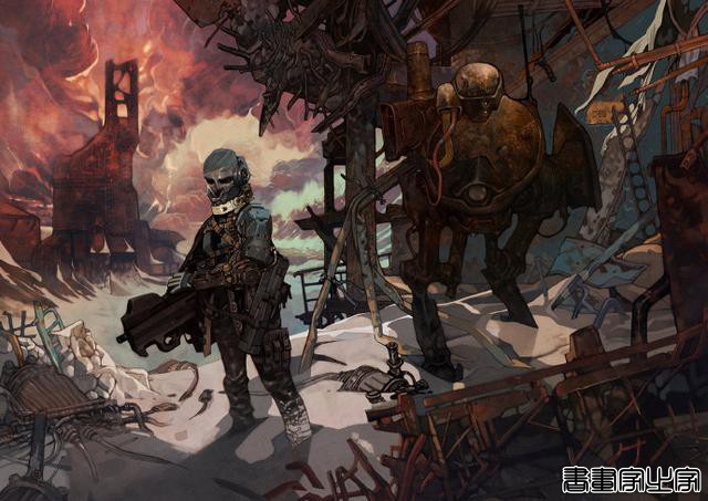 魔幻与机械的结合，酷炫幻想朋克插画，JAKUB REBELKA作品-9.jpg