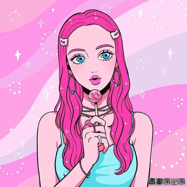 壁纸 | 插画师 Momoi Machiko 笔下色彩丰富的少女形象-4.jpg