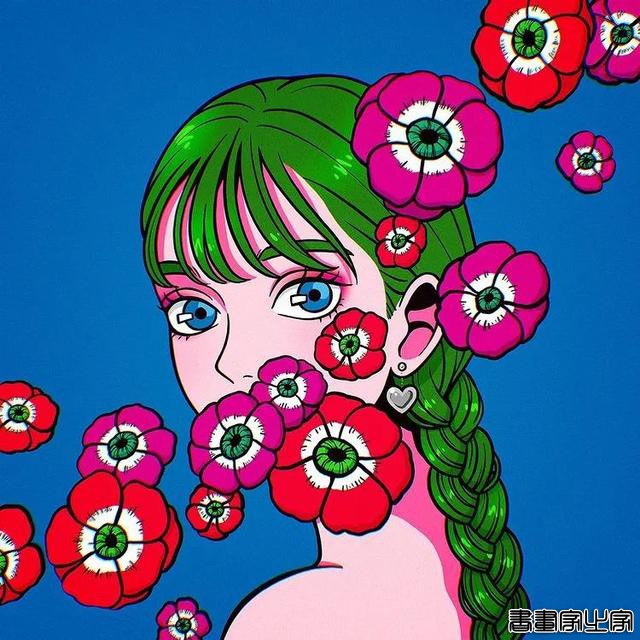 壁纸 | 插画师 Momoi Machiko 笔下色彩丰富的少女形象-5.jpg