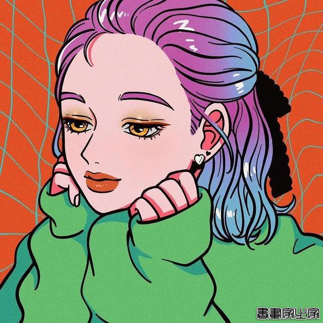 壁纸 | 插画师 Momoi Machiko 笔下色彩丰富的少女形象-10.jpg