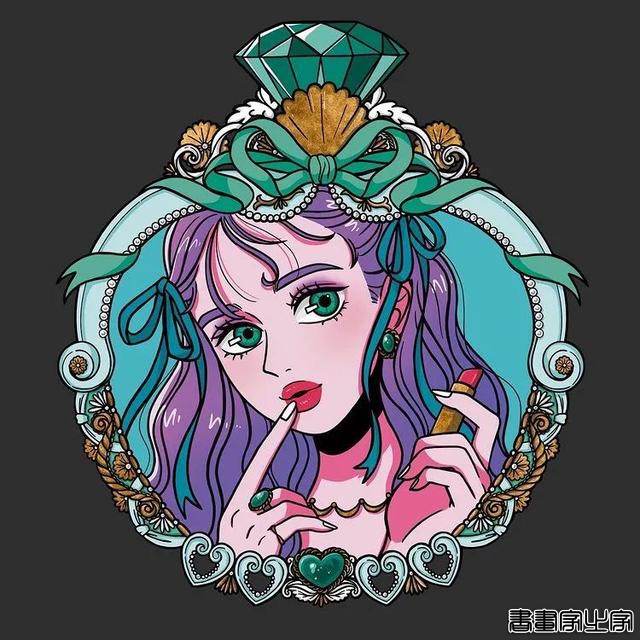 壁纸 | 插画师 Momoi Machiko 笔下色彩丰富的少女形象-12.jpg