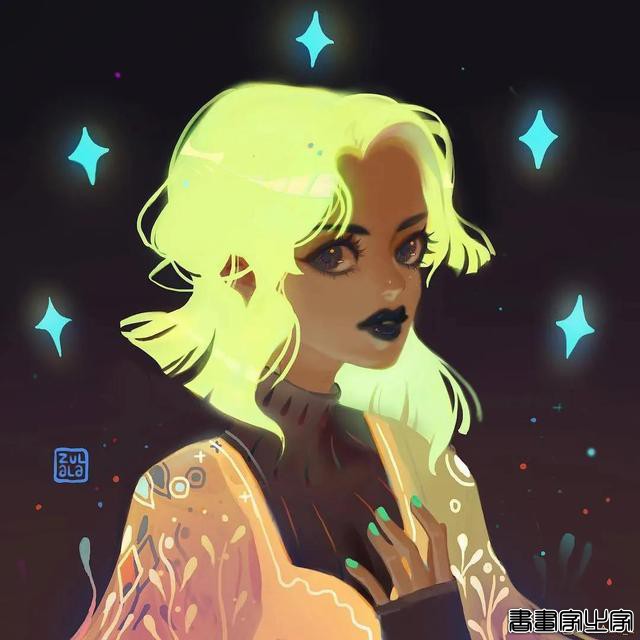 插画欣赏｜喜欢闪耀头像的可以闭眼进了??*-5.jpg