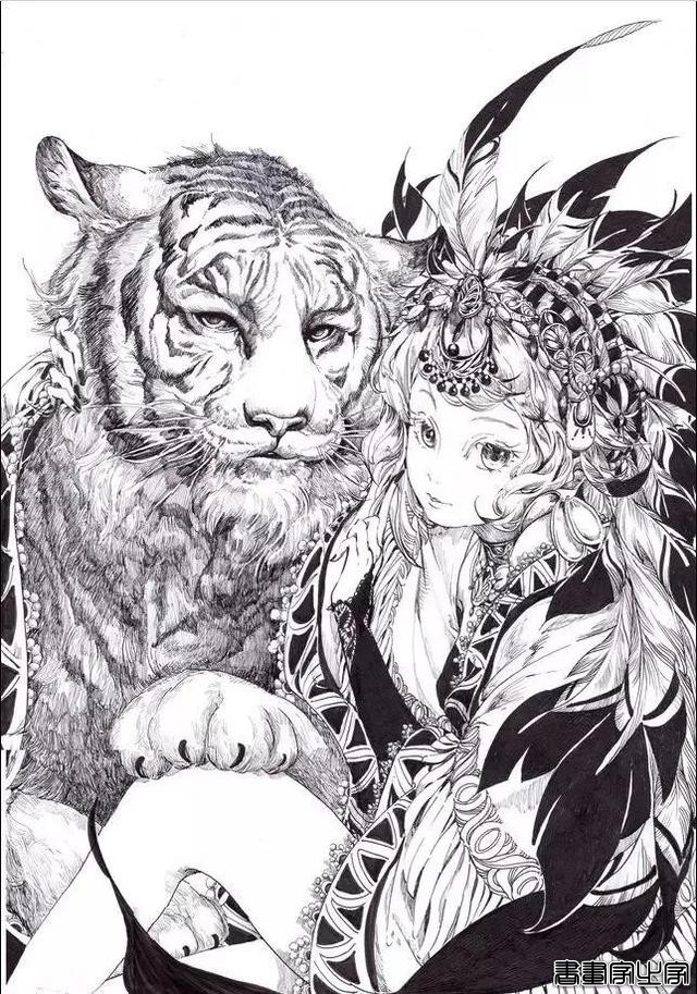 插画欣赏｜线条它有时候不只是线条，它还是个美人-7.jpg