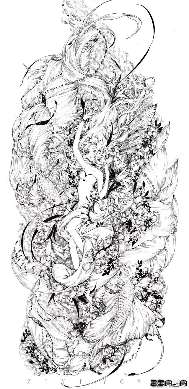 插画欣赏｜线条它有时候不只是线条，它还是个美人-6.jpg