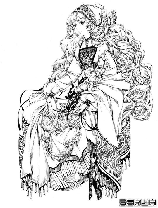 插画欣赏｜线条它有时候不只是线条，它还是个美人-10.jpg
