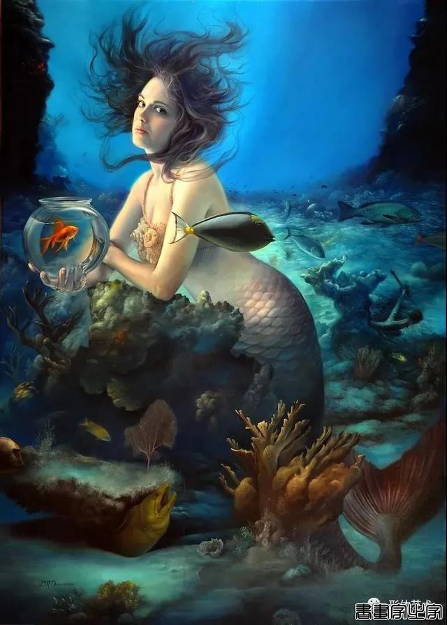 美国现代象征风格画家插画家 大卫 · 鲍尔斯 艺术作品欣赏-4.jpg