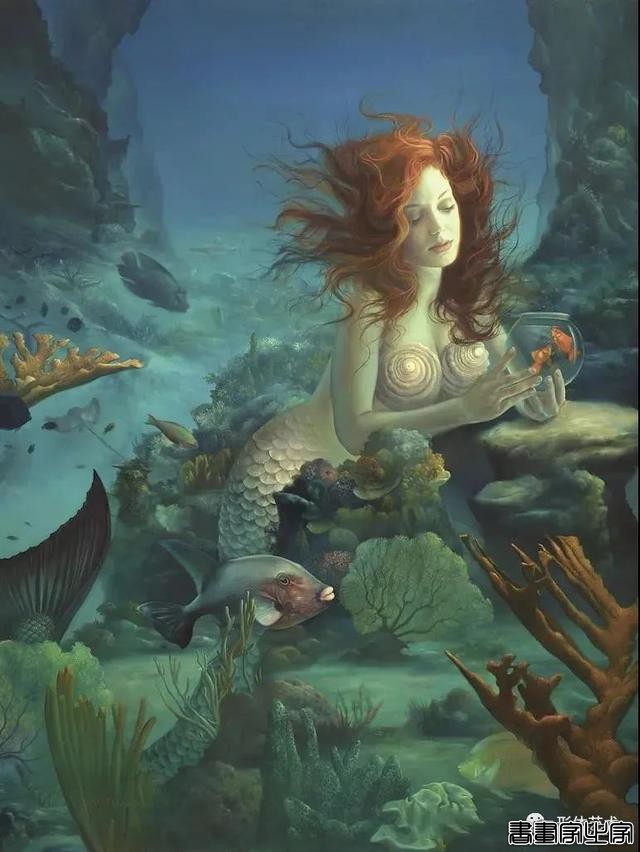 美国现代象征风格画家插画家 大卫 · 鲍尔斯 艺术作品欣赏-5.jpg