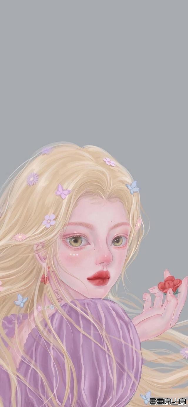 卡通动漫壁纸，迪士尼公主头像插画-8.jpg