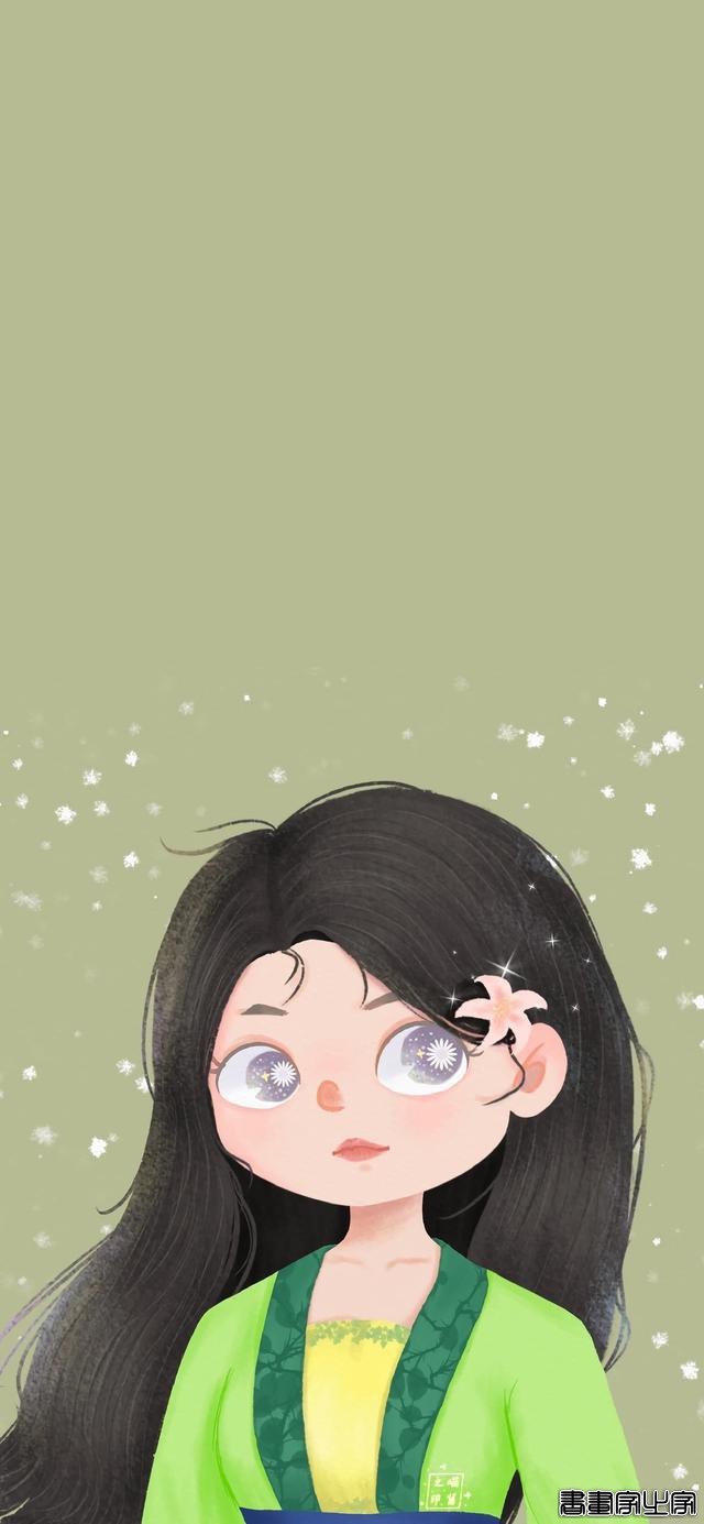 卡通动漫壁纸，迪士尼公主头像插画-13.jpg