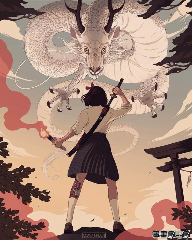 相当独特非常具有艺术性，充满浓郁装饰画风格的插画作品欣赏-6.jpg