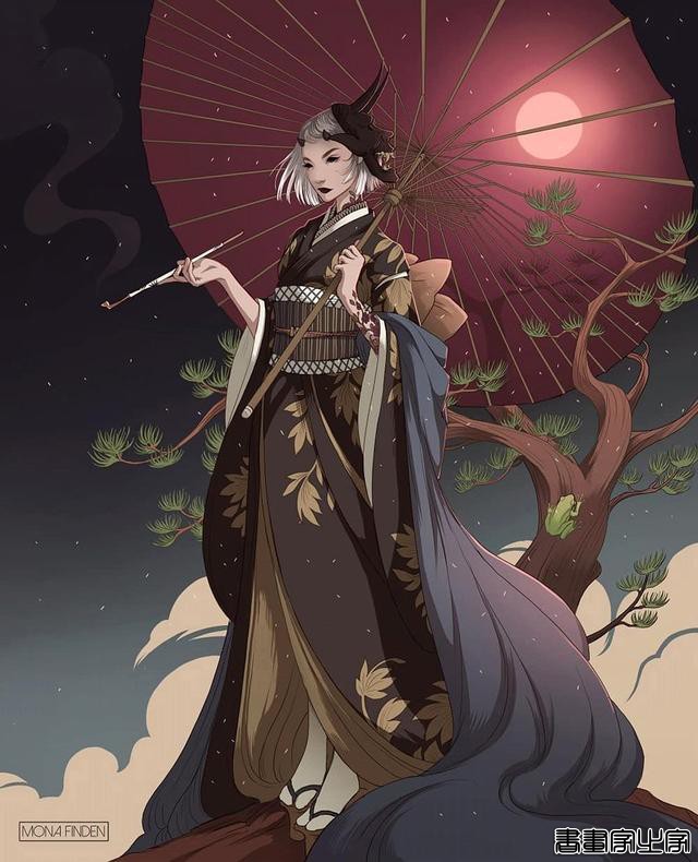 相当独特非常具有艺术性，充满浓郁装饰画风格的插画作品欣赏-5.jpg