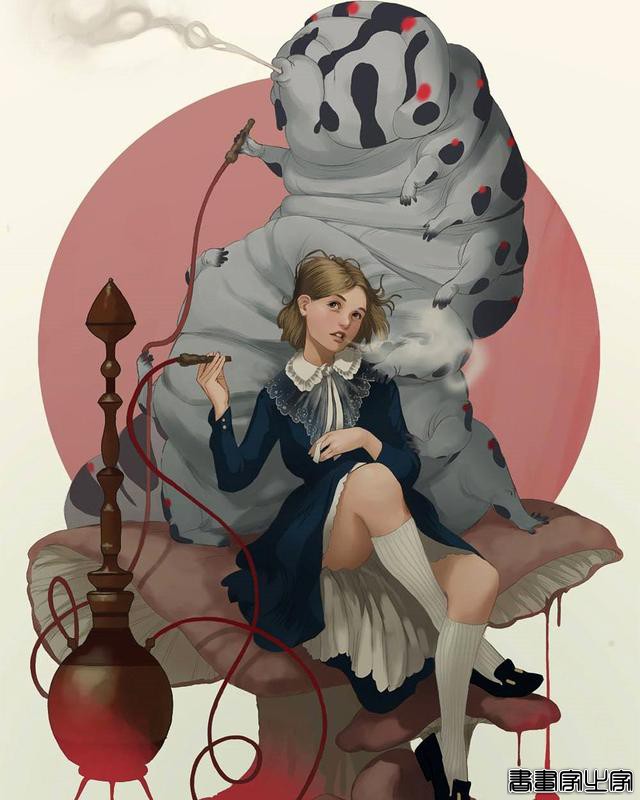 相当独特非常具有艺术性，充满浓郁装饰画风格的插画作品欣赏-34.jpg