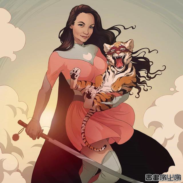 相当独特非常具有艺术性，充满浓郁装饰画风格的插画作品欣赏-42.jpg