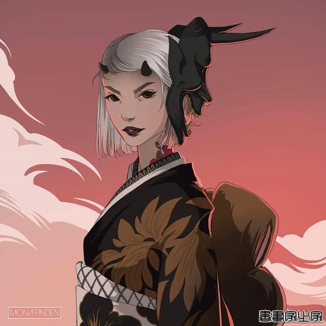相当独特非常具有艺术性，充满浓郁装饰画风格的插画作品欣赏-44.jpg