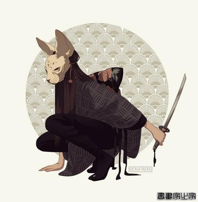 相当独特非常具有艺术性，充满浓郁装饰画风格的插画作品欣赏-58.jpg