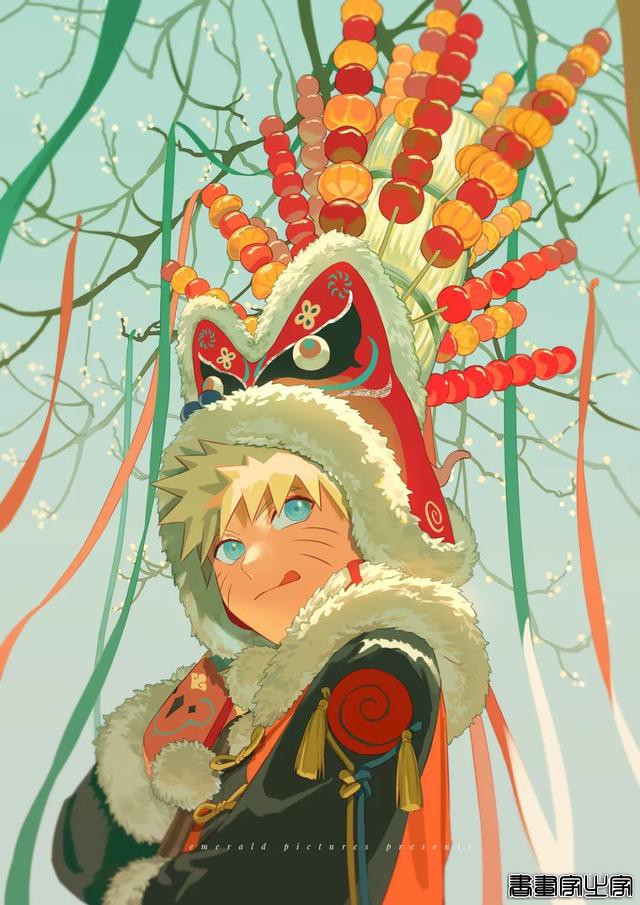 国人插画师 @emmmerald_ 笔下的火影同人插画作品（壁纸）-6.jpg