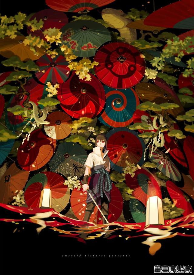 国人插画师 @emmmerald_ 笔下的火影同人插画作品（壁纸）-15.jpg